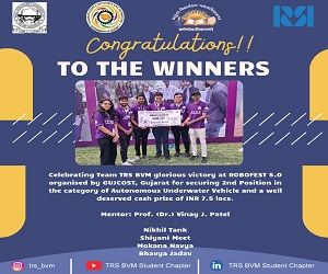 Team Cyclone secures 2nd Prize in Autonomous Underwater Vehicle at GUJCOST ROBOFEST 5.0